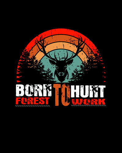 Born to Hunt branding de design graphic design illustration logo typography vector