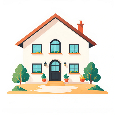 Colorful House Illustration illustration