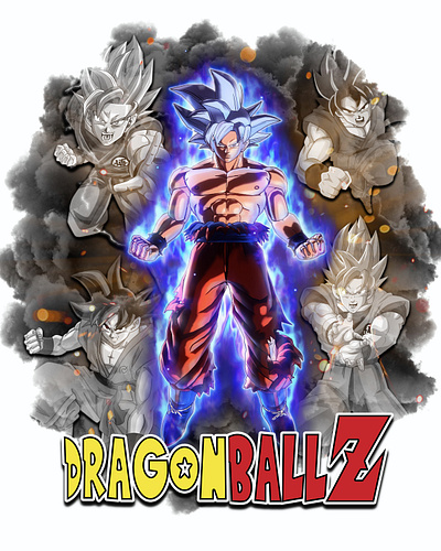 Dragon Ball-Z Poster 3d branding graphic design illustration poster vector