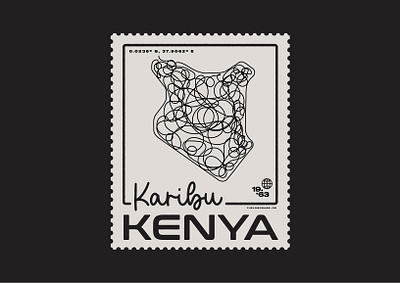 Karibu Kenya branding classic design graphic design illustration illustrator logo vector