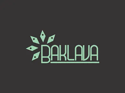 Baklava Logo baklava branding cafe coffee design graphic design illustration inspire logo restaurant sweet tea turkish