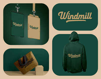 Windmill Wordmark Logo Design brand identity branding calligraphy design designer eco environment green icon logo logo design logo designer logodesign logotype simple symbol text logo typography windmill wordmark