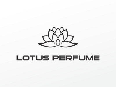 Lotus Perfume Logo branding design flower graphic design illustration inspire logo logomaker logotype lotus perfume shop store type vector