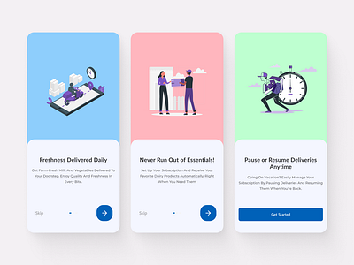 Onboarding Screens UI Design app app design app ui app ui design clean app clean design design figma graphic design illustration logo minimal minimal onboarding screen onboarding screens screen ui ui ux