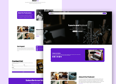 Podcast Channel Website Design design graphic design ui ux website design