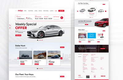 Dollar Car Rental - Landing Page