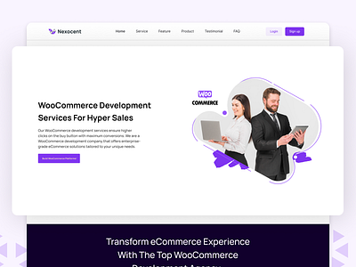 Graphic Section for WooCommerce Development Services design typography ui ux website website design