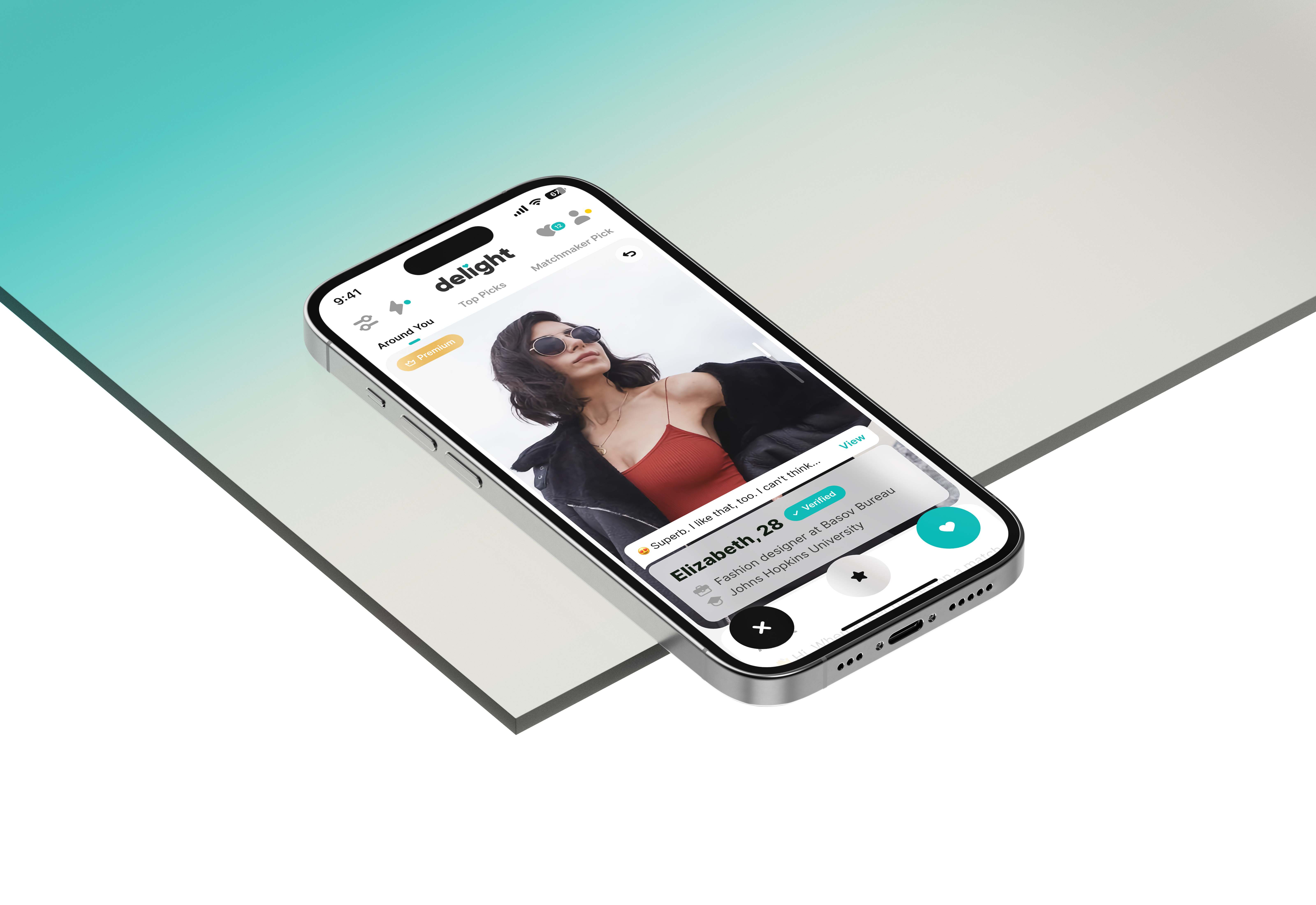 Discovery page. Dating & Relationship by Delight app dating datingapp delight design find finder interface ios love match matching meet messenger app minimal mobile mobile app partner person ui uidesign