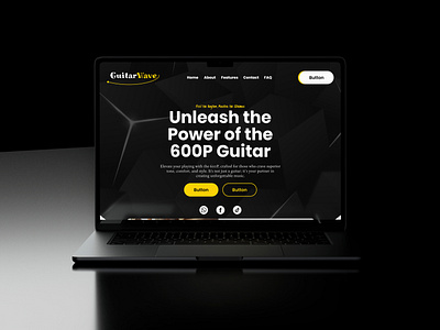 Electric Guitar Laning Page Figma design figma landing landing page landingpage lp ui uidesign ux uxdesign webiste