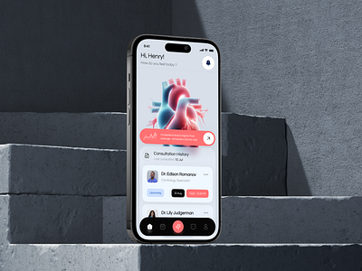 HeartWise - AI Driven Application android app design appdesign application design design ios design mobile app design ui ux