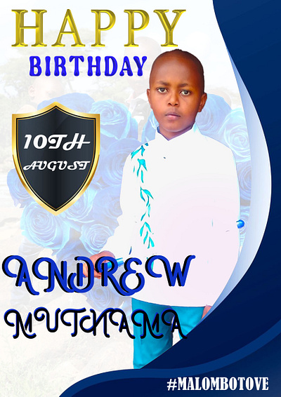 Birthday poster graphic design