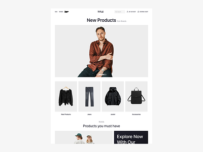 E-Commerce LandingPage ui