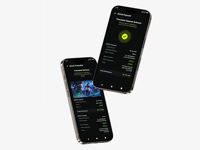 UI Mobile App TopUp Gaming ui