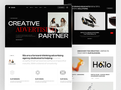 Zaiads - Advertising Agency Website advertisingwebsitetemplate agencywebsitedesign figma design landing page minimal design nocodedevelopment responsive design template design uiux uiuxdesign user experience web devolopment webdesign webflow webflow template webflowagencytemplate website website concept website template website theme