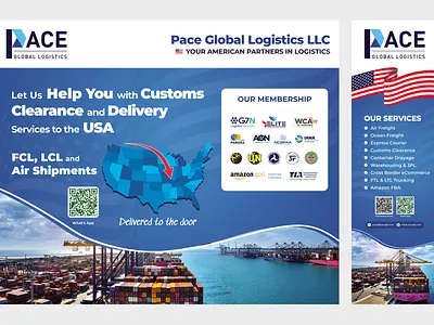 Pace Global Logistics Booth Wall Design branding design graphic design illustration landing page design logo motion graphics print product design typography vector web page design