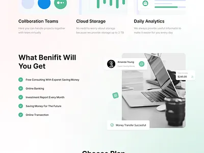 Landing page for Saas Product 3d animation branding graphic design logo ui