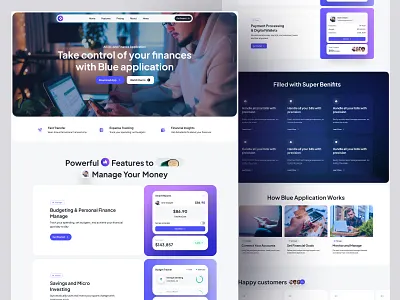 UniFin Fintech Template for Webflow components design digital marketing features finance fintech landing landing page layouts template ui ui design uiux unified ui unifiedui ux web page website