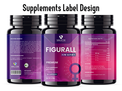 Supplements Label Design bottle design cbd design fitness gym healthcare healthy hipster hospital label labeldesign medicine nutrition packaging pills product protein sport supplement vitamin