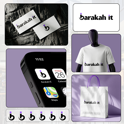 BARAKAH IT branding design graphic design graphics dresign logo logo d logo design