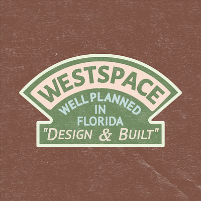 Westspace Design and Built Vintage Badge Design badge brand identity branding design classic classic badge custom badge custom badges custom design design grunge retro retro badge retro design retro style unique badge vintage vintage badge vintage brand vintage design vintage logo