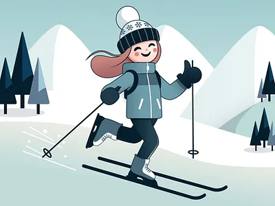 Ski Girl Cartoon Stock Illustration big sale cartoon cartoonsaz character design digital art digital drawing girl cartoon girl skiing graphic design illustration logo ready to download file sale ski girl stock illustration stock vector vector vector art vector for sale vectorize