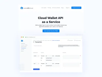 WalletAPI.cloud ui
