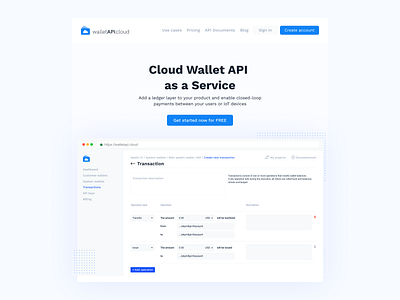 WalletAPI.cloud ui