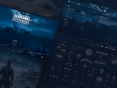 DeadLand Reckoning - Survival Game elements game game ui graphic design horror logo survival ui