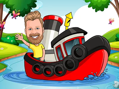 Colorful Cartoon Cover for Kids Illustration Book book cover cartoon cartoon art cartoon boat cartoon character cartoonist cartoonsaz character design children book cover colorful cartoon book cover colorful cover design digital art digital drawing graphic design illustration illustration book kids illustration male vector art