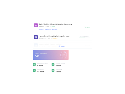 Banking UI elements banking finance ui