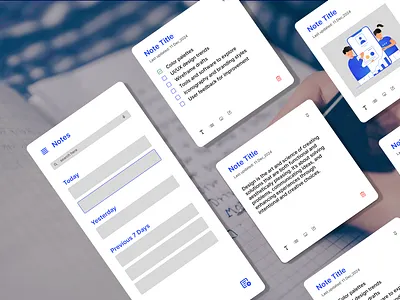 Daily UI #065-Notes Widget dailyui dailyui 065 dailyui065 ui ux