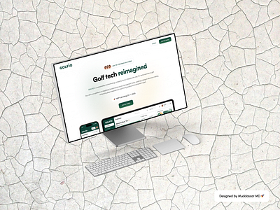 GOLFIO - Golf Management Site & Dashboard UI UX Design by MD website aesthetics