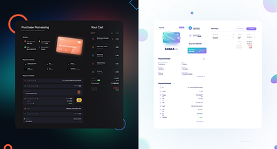 Minimal - Checkout Glassmorphic Dashboard UI UX Designs professional design