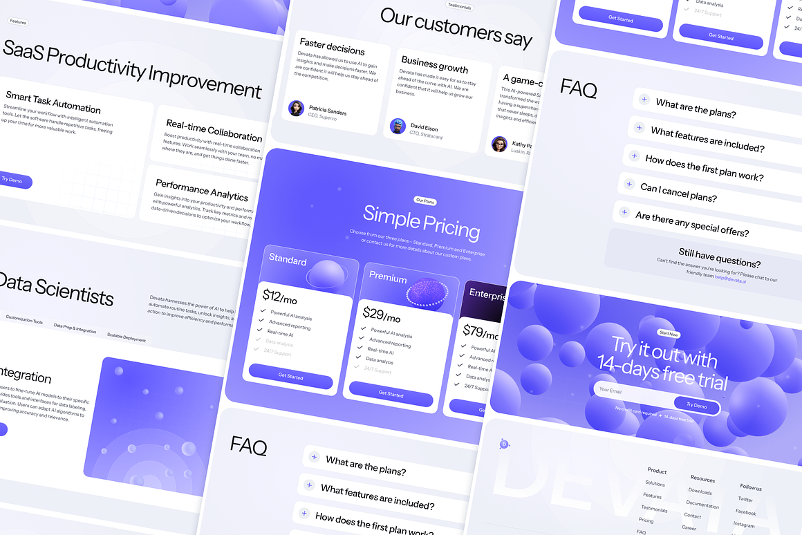 Example of Single Landing Page Design