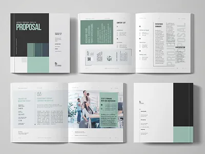 Square Proposal Template agency branding brochure business corporate design proposal stationery