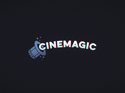 Cinemagic logo cinema film focus hat logo magic movie pictures screen stars