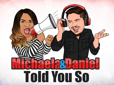 Cartoon Portrait Cover, Podcast Cartoon Logo artwork banner branding cartoon cartoon character cartoon portrait cartoonsaz channel cover character design cover design digital art digital drawing digital painting graphic design illustration logo podcast portrait portrait design