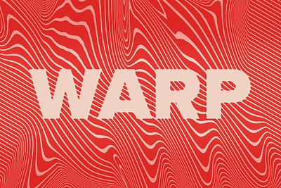 Abstract Warp Line Text Effects waves