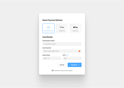 Daily UI #002 - Credit Card Checkout checkout credit card dailyui ui