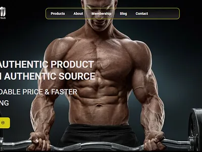 Fitness Website Design 3d animation body building fitness gym hero section landing page ui ui design ux web design web development workout