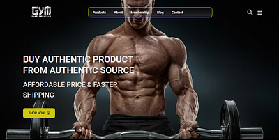 Fitness Website Design 3d animation body building fitness gym hero section landing page ui ui design ux web design web development workout