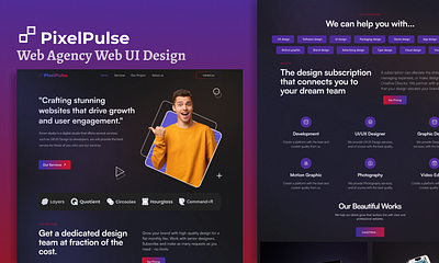 Web Agency Website Design creative agency design design inspiration interactive design landing page minimalist design modern design professional website design responsive design ui design user interface design uxui design web concept web design web interface website redesign