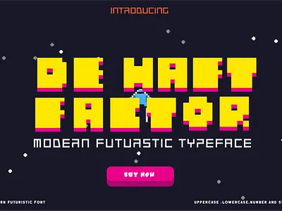 De Factor Font apollo game illustration nitendo space ui vintage