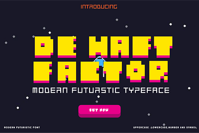 De Factor Font apollo game illustration nitendo space ui vintage