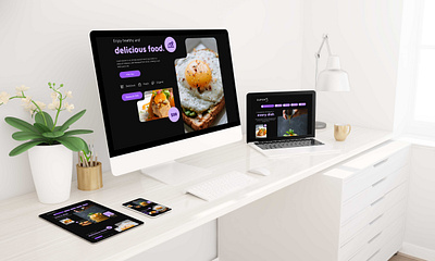 Food Order Website Design | UI booking branding food hotel illustration interface logo mobile resutrant ui web