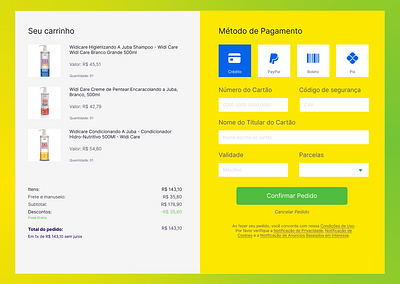 Credit Card Checkout graphic design ui