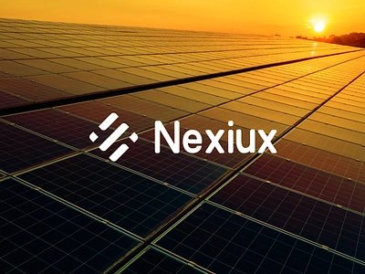 Nexiux | Solar Logo energia solar graphic design green energy logo logo design logo designer logotype renewable energy solar energy solar logo solar logo design solar panel solar power solar system