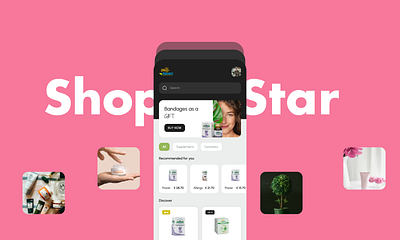 Shop Star - App UI UX Design app design app ui branding design ecommerce app fgma app design figma graphic design illustration logo shop app ui ui ui ux