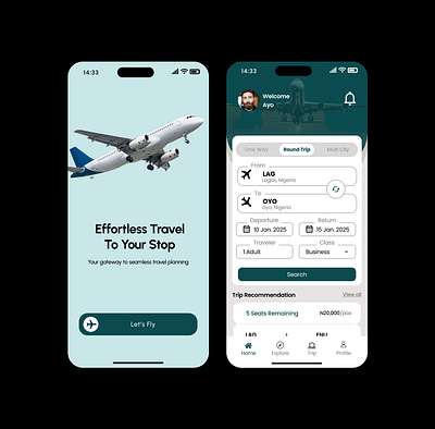 Travel App design