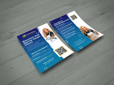 Double-sided flyer design brand identity branding design double sided flyer flyer design graphic design illustration logo typography vector